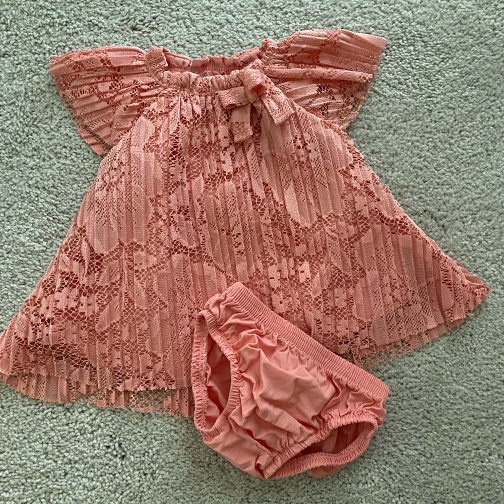 Newborn dress and bloomers